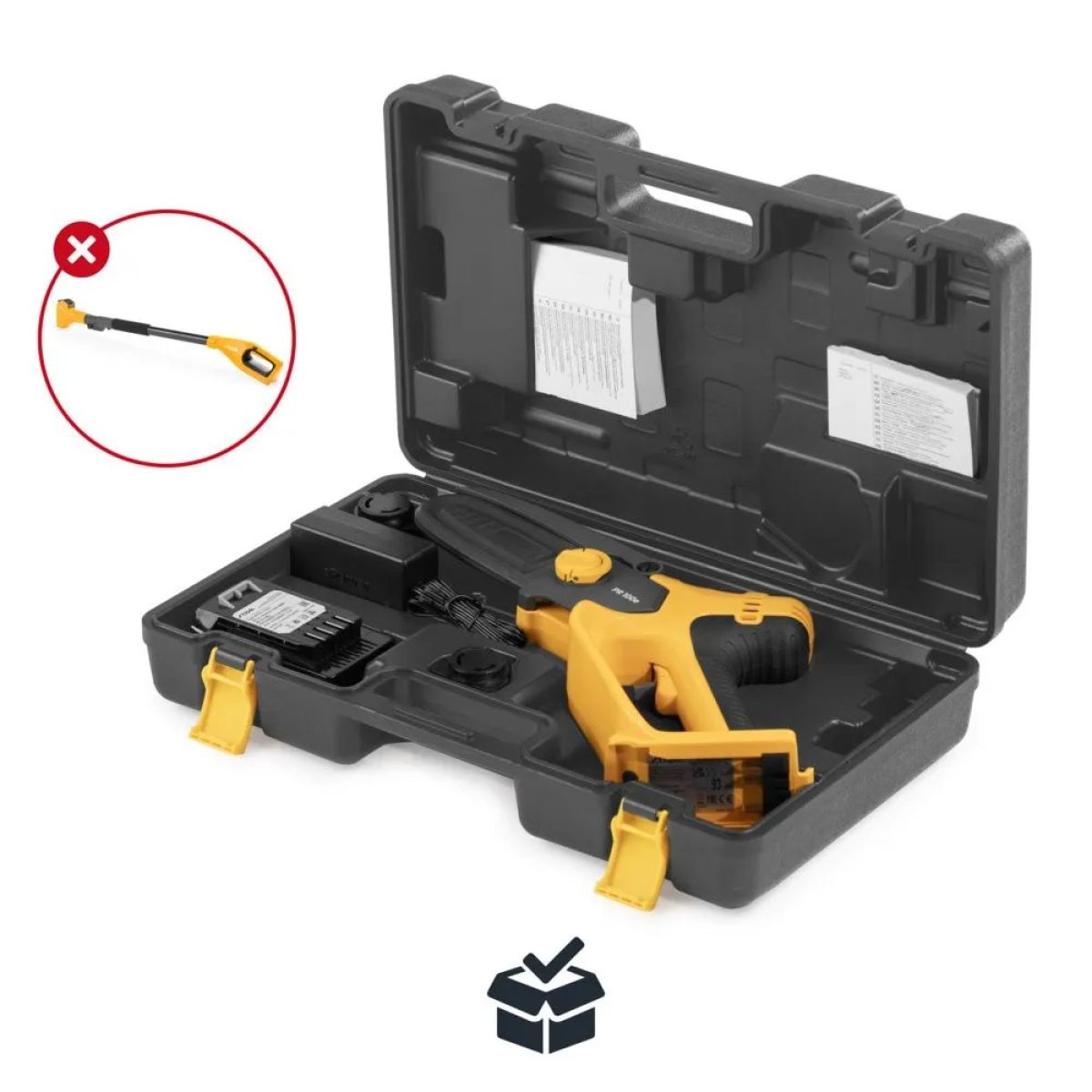 STIGA drujbă cu acumulator PR 100e Kit (cu acumulator și încărcător) – cumpără online România